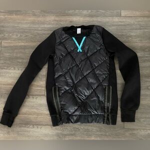 Ivivva long sleeve quilted top with zippers warm cozy